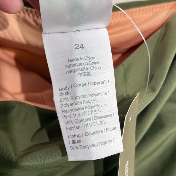 J. Crew Women’s Ruched Square Neck One Piece Swimsuit Safari Green Plus Size 24 - Picture 10 of 15